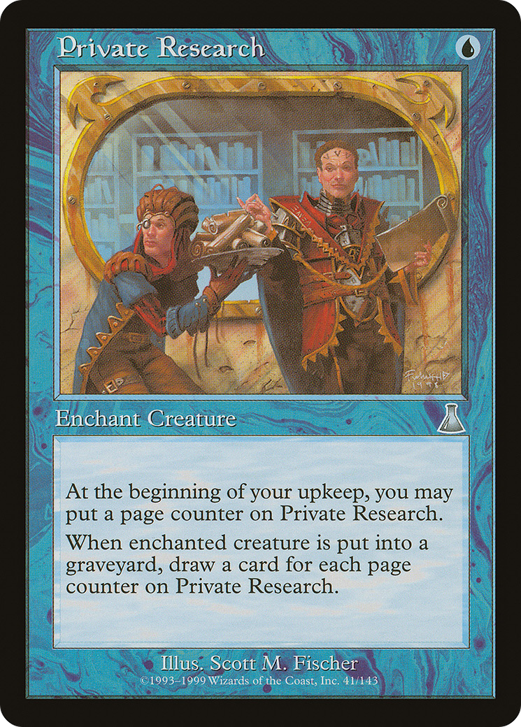 Private Research (041) Foil - Urza's Destiny