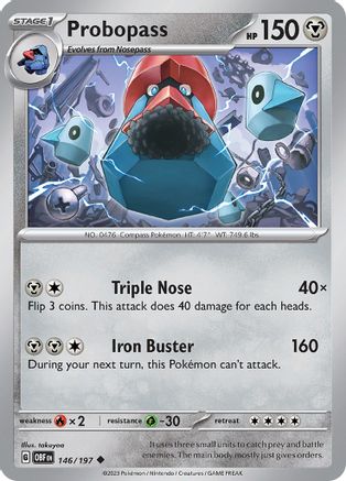 Probopass (146) Reverse Holofoil - Obsidian Flames