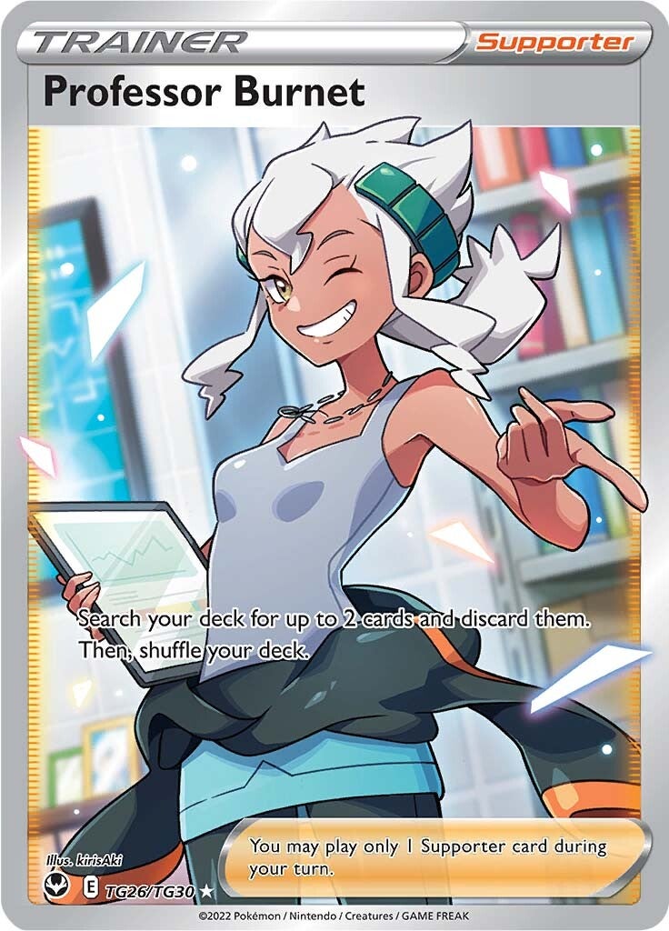 Professor Burnet (Full Art) (TG26) Holofoil - Silver Tempest