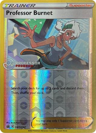 Professor Burnet (SWSH167) Reverse Holofoil - Professor Program Promos