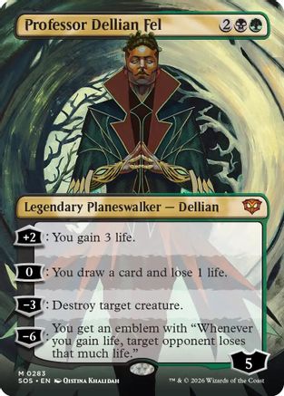 Professor Dellian Fel (Borderless) (283) - Secrets of Strixhaven