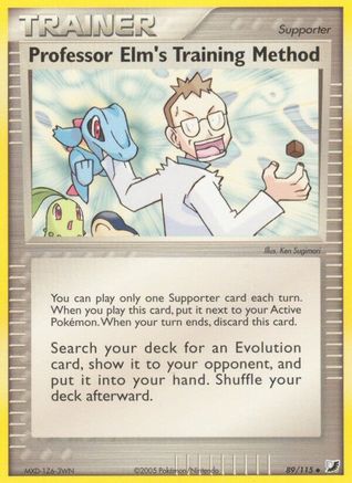 Professor Elm's Training Method (89) Reverse Holofoil - Unseen Forces