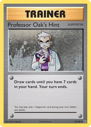 Professor Oak's Hint (84) Reverse Holofoil - Evolutions