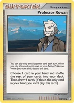 Professor Rowan (112) Reverse Holofoil - Diamond & Pearl