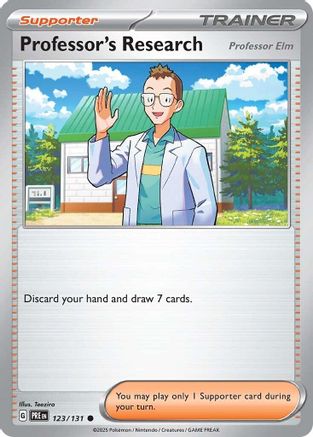 Professor's Research [Professor Elm] (123) Reverse Holofoil - Prismatic Evolutions