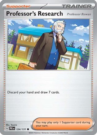 Professor's Research [Professor Rowan] (124) Reverse Holofoil - Prismatic Evolutions