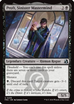 Proft, Sinister Mastermind (235) Foil - Reality Fracture