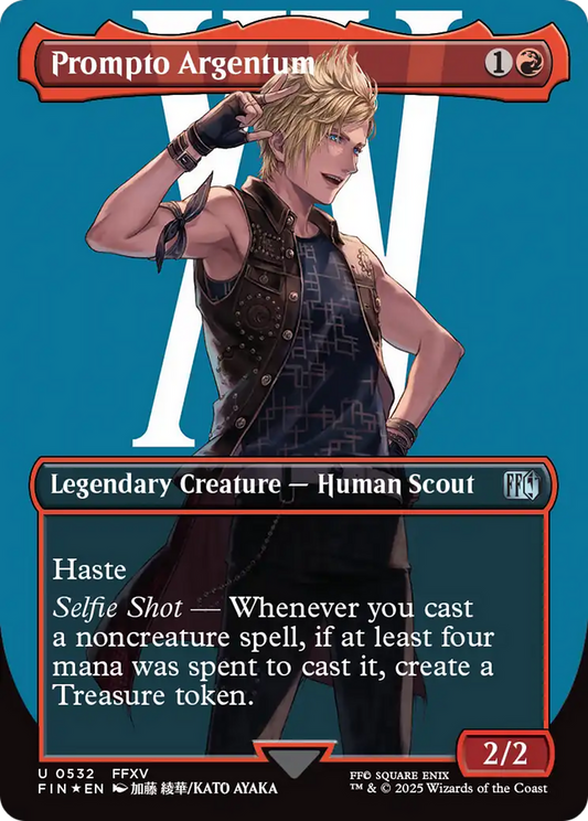 Prompto Argentum (Borderless) (532) Surge Foil - FINAL FANTASY