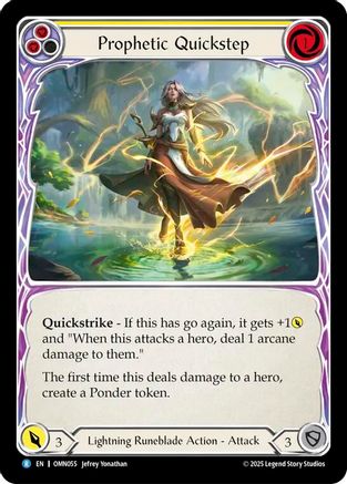 Prophetic Quickstep (OMN055) Rainbow Foil - Omens of the Third Age