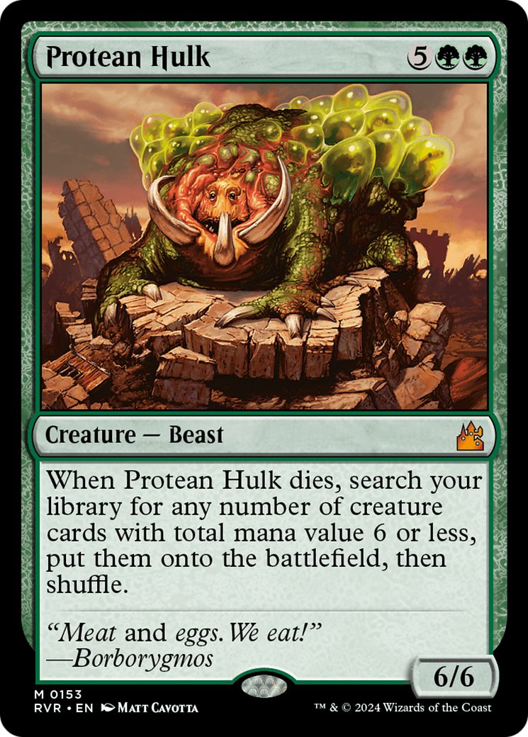 Protean Hulk (153) Foil - Ravnica Remastered