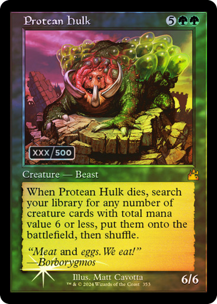 Protean Hulk (Retro) (Serial Numbered) (353) Foil - Ravnica Remastered