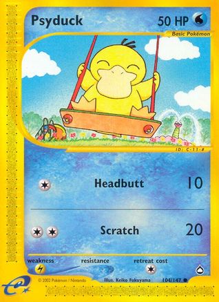 Psyduck (104) Reverse Holofoil - Aquapolis