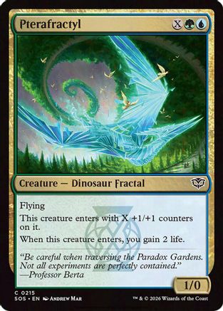 Pterafractyl (215) Foil - Secrets of Strixhaven