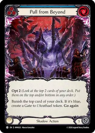 Pull from Beyond (Blue) (AMA023) - Armory Deck: Malice, Domina of the Dead