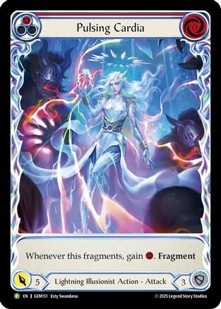 Pulsing Cardia (Red) (GEM151) Rainbow Foil - Gem Pack 5