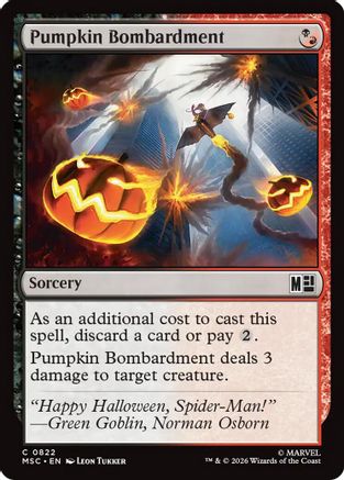 Pumpkin Bombardment (822) - Commander: Marvel Super Heroes