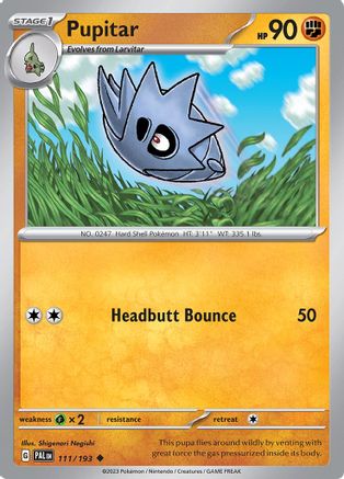 Pupitar (111) Reverse Holofoil - Paldea Evolved