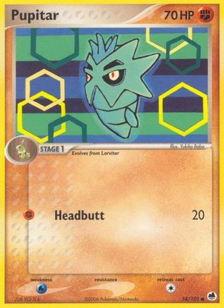 Pupitar (58) Reverse Holofoil - Dragon Frontiers