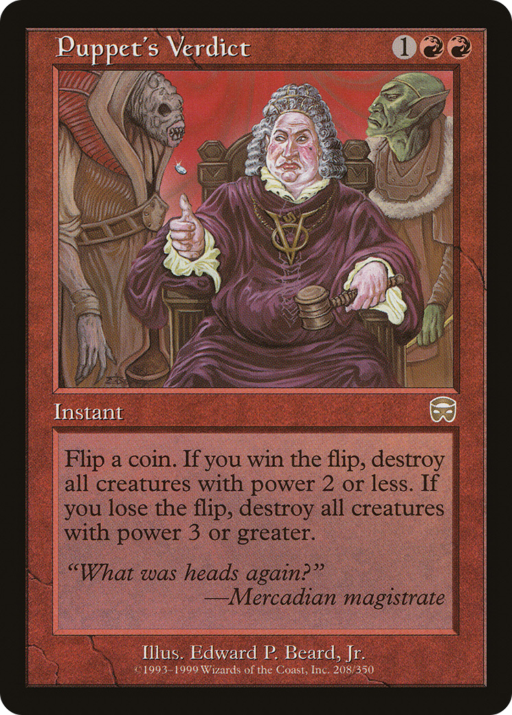 Puppet's Verdict (208) Foil - Mercadian Masques