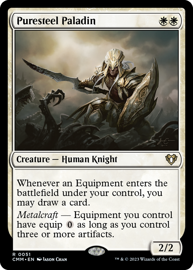 Puresteel Paladin (051) Foil - Commander Masters