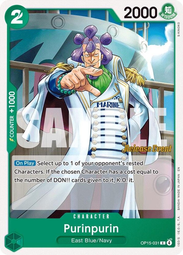 Purinpurin (OP15-031) Release Event Cards