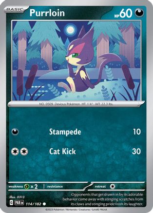 Purrloin (114) Reverse Holofoil - Paradox Rift