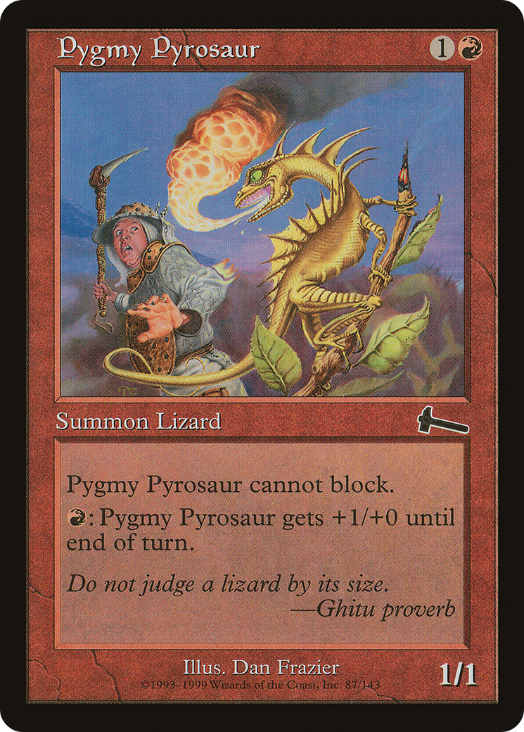 Pygmy Pyrosaur (087) Foil - Urza's Legacy