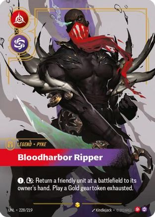 Pyke – Bloodharbor Ripper (Overnumbered) (228) Foil - Unleashed