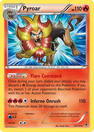 Pyroar (12) Holofoil - Phantom Forces