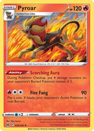 Pyroar (29) Holofoil - Lost Origin