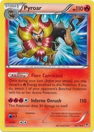 Pyroar (Deck Exclusives) (12) - Phantom Forces
