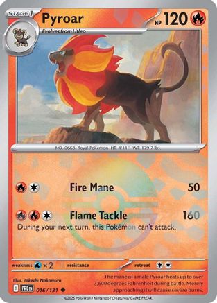 Pyroar (Poke Ball Pattern) (16) Reverse Holofoil - Prismatic Evolutions