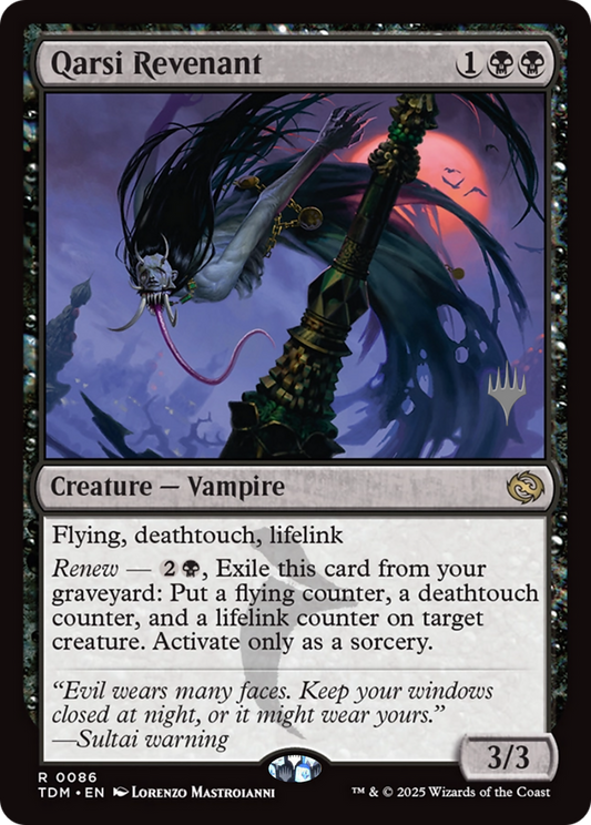 Qarsi Revenant (Promo Pack) (086) Foil - Tarkir: Dragonstorm