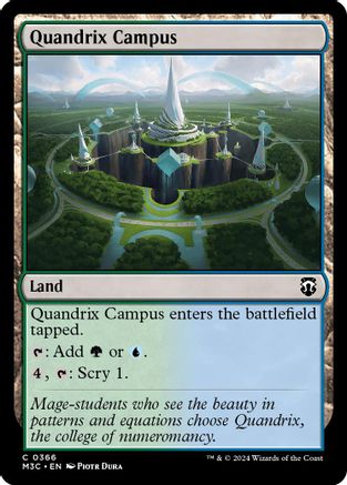 Quandrix Campus (366) Ripple Foil - Commander: Modern Horizons 3