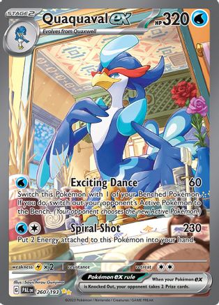 Quaquaval ex (Alternate Full Art) (260) Holofoil - Paldea Evolved
