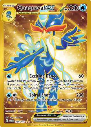 Quaquaval ex (Gold) (273) Holofoil - Paldea Evolved