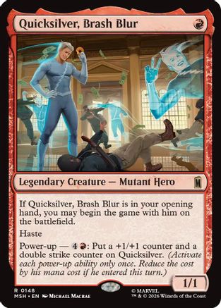 Quicksilver, Brash Blur (148) - Marvel Super Heroes