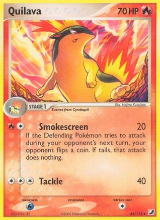 Quilava (45) Reverse Holofoil - Unseen Forces