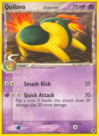 Quilava (Delta Species) (36) - Dragon Frontiers