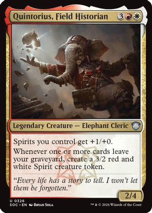 Quintorius, Field Historian (326) - Commander: Secrets of Strixhaven