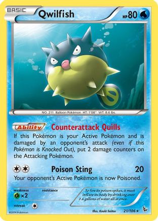 Qwilfish (21) - Flashfire