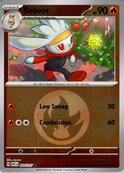 Raboot (Energy Symbol Pattern) (37) Reverse Holofoil - Ascended Heroes