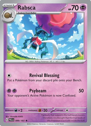 Rabsca (99) Reverse Holofoil - Paldea Evolved