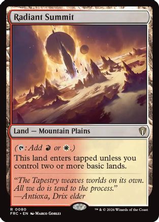 Radiant Summit (080) - Commander: Reality Fracture