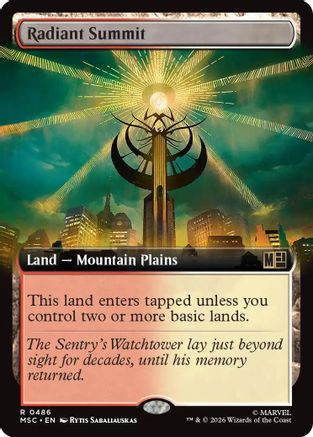 Radiant Summit (Extended Art) (486) - Commander: Marvel Super Heroes