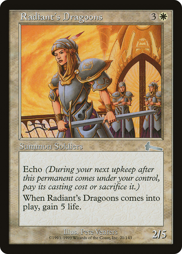 Radiant's Dragoons (021) Foil - Urza's Legacy