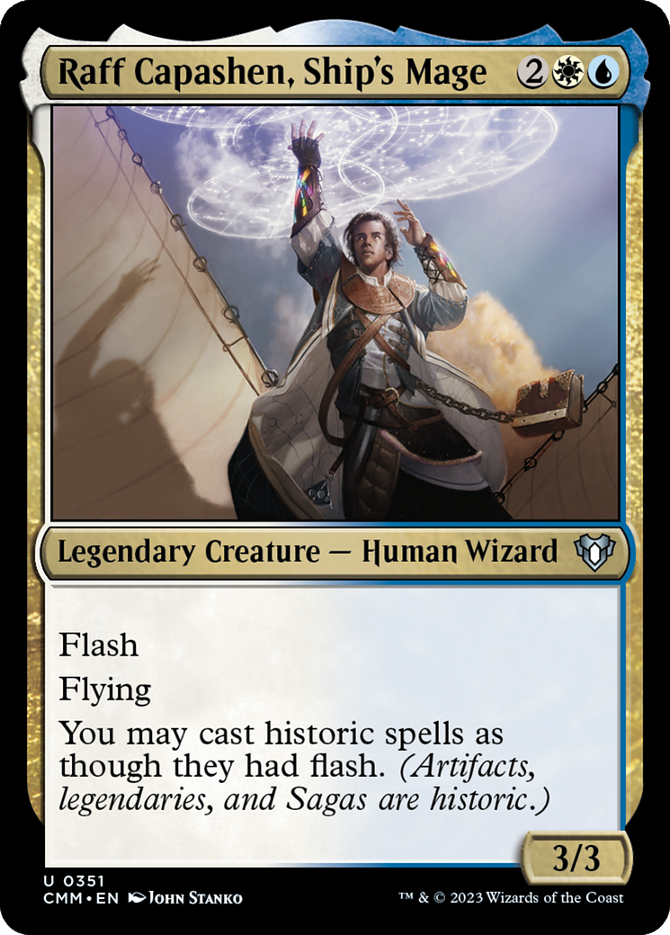 Raff Capashen, Ship's Mage (351) - Commander Masters