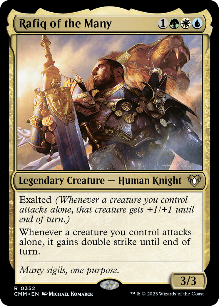 Rafiq of the Many (352) Foil - Commander Masters