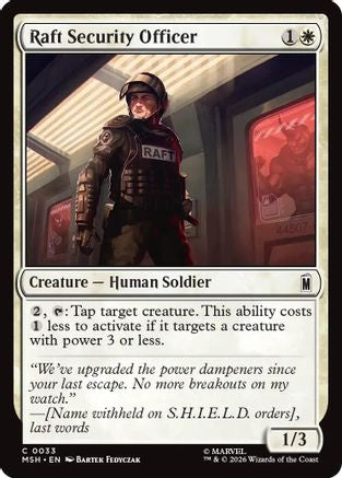 Raft Security Officer (033) - Marvel Super Heroes