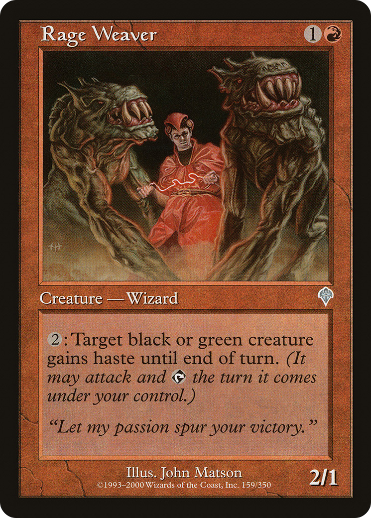 Rage Weaver (159) Foil - Invasion